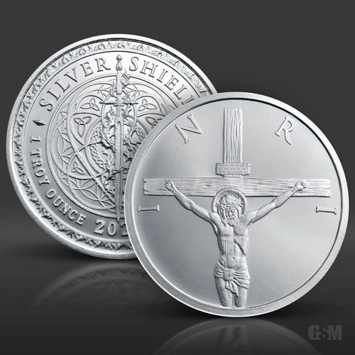 1 oz Crucifixion BU Silver Round 2026