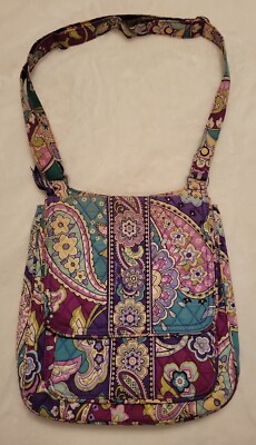 Vera Bradley Large Mailbag Crossbody Bag Heather Purple  display picture 3