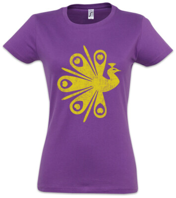 Peacock Territory Damen T-Shirt Into The Realm Symbol Badlands Sign Logo Baron