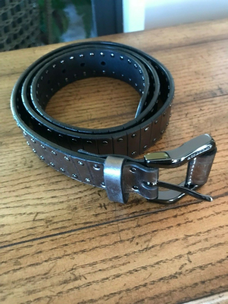 ぎ*そ様 Burberry studded belt AUTH. Women`s Burberry Metallic Studded Leather Belt Size 36/90
