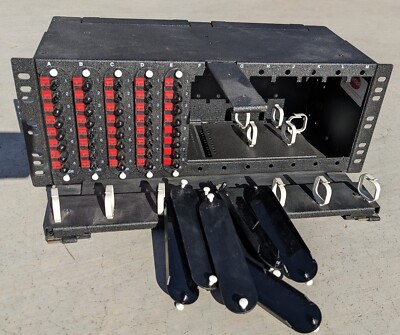 Siecor Rack Mount Fiber Enclosure CCH-04U, 4 RU, 12 cards 8 Port capacity, ST