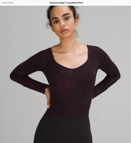 Buy NWT Lululemon Align Long Sleeve 