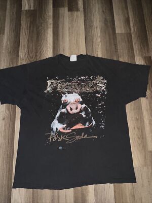 Primus Vintage T Shirt 1993 Pork Soda Tour Cities Liquid Pig XL