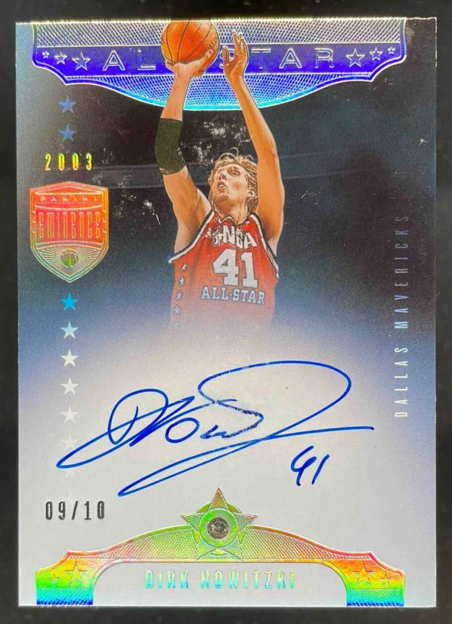2019-20 Panini Eminence Dirk Nowitzki All Star Diamond Signatures Gem Auto #9/10