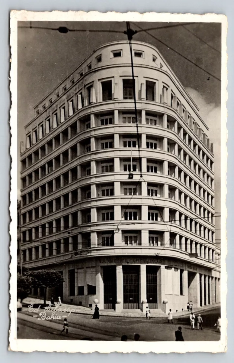 Edifício Sulacap (Salvador) Brazil / Bahia Brasil rppc real photo Postcard