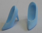 Barbie Doll Cinderella Shoe LIGHT BLUE High Heel Pump Disney Store Princess Excl — photo 2
