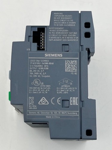 Siemens LOGO! BM 12/24RCE 1P 6ED1052-1MD00-0BA8 8 Input 4 Output PLC Module Used - Picture 14 of 19
