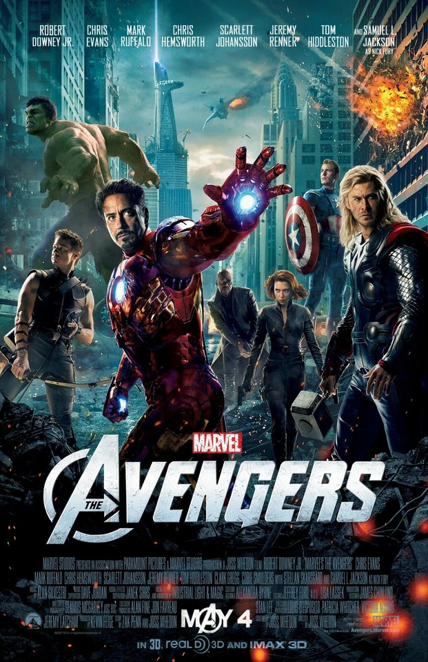 The Avengers movie poster (b) : 11 x 17 inches - Avengers poster