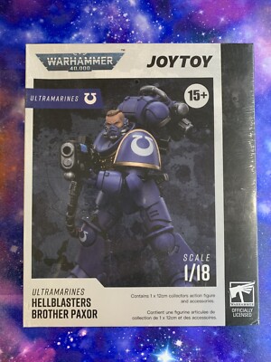 Joytoy Warhammer 40K Ultramarines Hellblasters Brother Paxor Figur UK Verkäufer