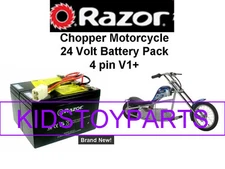 New! 24V Battery Pack for Razor Chopper Motorcycle V1+  W/Harness!