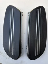 Harley Davidson 87-23 Touring Chrome Streamliner Front Driver Floorboards Set