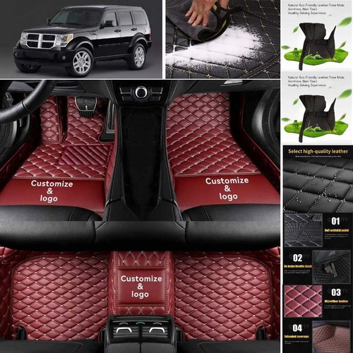 For Dodge Nitro 2007-2012 Car Floor Mats Waterproof Custom PU Leather Carpets - Imagen 15 de 33