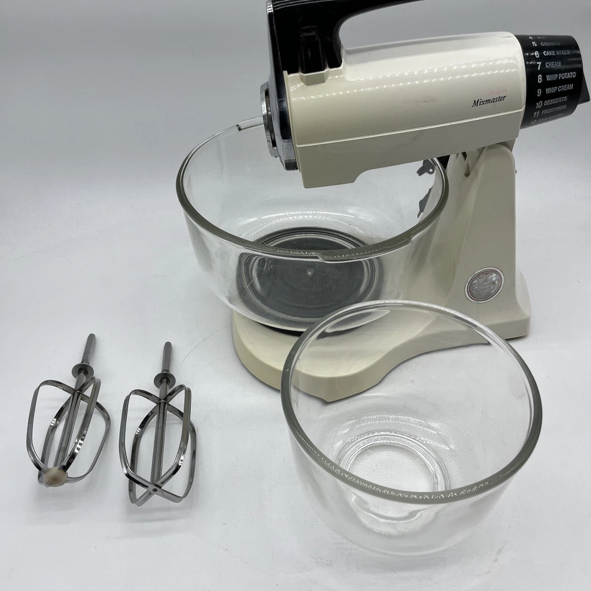 Vintage Sunbeam Mixmaster 12-Speed Kitchen Stand Mixer Model 2360 WORKING  TESTED | eBay