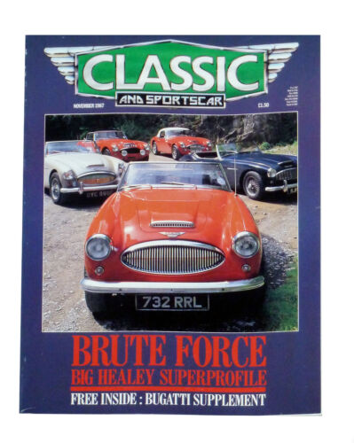 Classic Car Magazine Nov 1987 - Big Healey - Free Postcards - No Supplement - Afbeelding 1 van 2