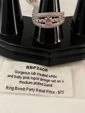 RBP 2408 Baby Pink Topaz Size 9 FUN 