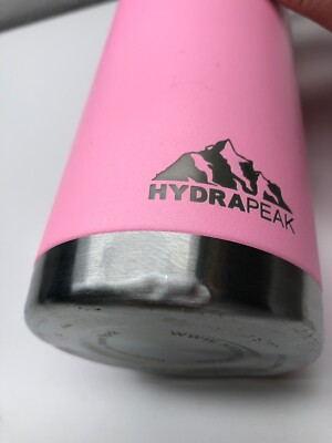 HydraPeak Water Bottle Pink 32 oz Stainless Steel Chug Lid Handle