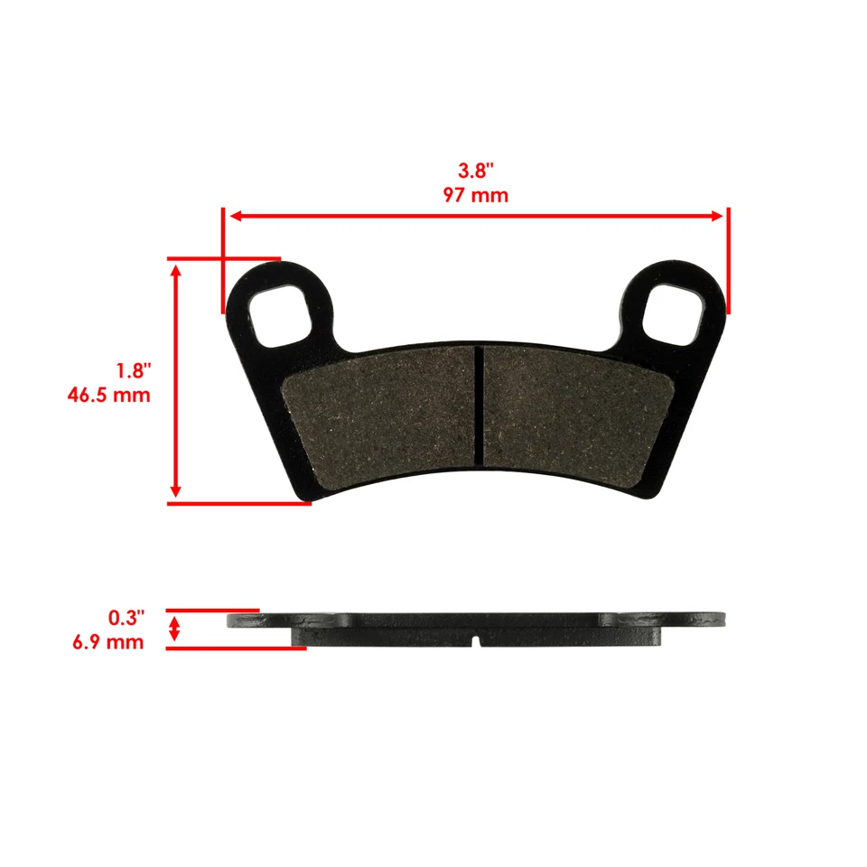 Front Brake Pads for Polaris RZR S 800 EFI 2009 2010 2011 2012 2013 2014 - Image 2 of 4