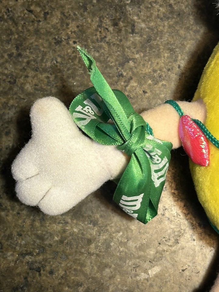 M&M Yellow Peanut Candy Holiday Christmas Light Tree Plush Stuffed