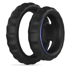 Ball-Scrotum-Stretcher-Dual Ring-Penis Stretcher Enhancer Delay Ejaculation-MALE