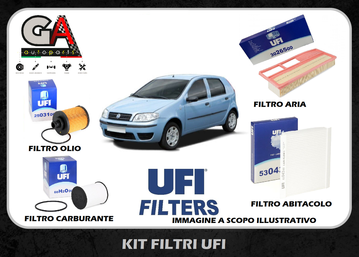 Tagliando Fiat Punto Prezzi 3 Filtri Per Fiat Punto 1.2 Benzina - Include 4 Litri Olio 5W40, Compatibile 1999-2011 Kit Tagliando - Foto 11