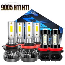 For Mazda 3 2010 2011 2012 2013 6x Led Lights Bulbs Kit Highlowfog Light 6000k For Mazda 3 2010 2011 2012 2013 6x Led Lights Bulbs Kit Highlowfog Light 6000k