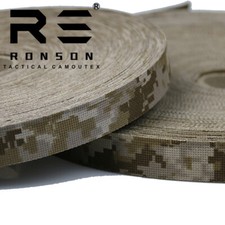 Aor 1 Camouflage Webbing 2.5cm 3.8cm Wide Tactical Ribbon Strap DIY Woven tape