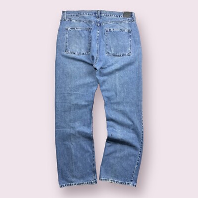 Vintage Levi's Silvertab Light Wash Baggy Boot Cut Jeans 38x34 90s