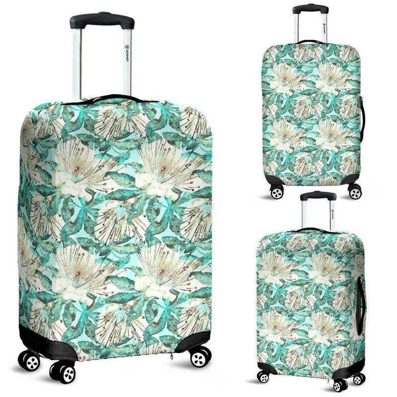 Hawaii Tropical Blue Luggage Cover