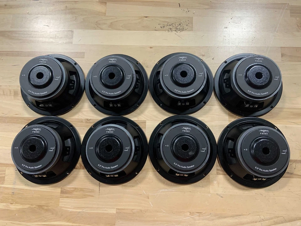 (8) 二手 SKAR 音频 FSX65-4 6.5 英寸 300 瓦最大功率 4 盎司中频扬声器 - — 第 4/4 张图片