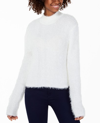 Planet Gold Juniors' Fuzzy Mock-Neck 