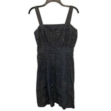Gap Women’s Denim Pleated Midi Dress Size 6 Baby Doll Casual Event