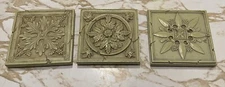 Antique Tiles Repro - Ceiling Floor - Ornate Elegant Wall Art  - 3.5”x3.5”