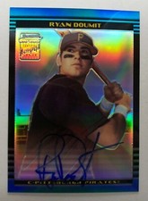 2002 Bowman Chrome Refractors #398 Ryan Doumit AU - Pittsburgh Pirates