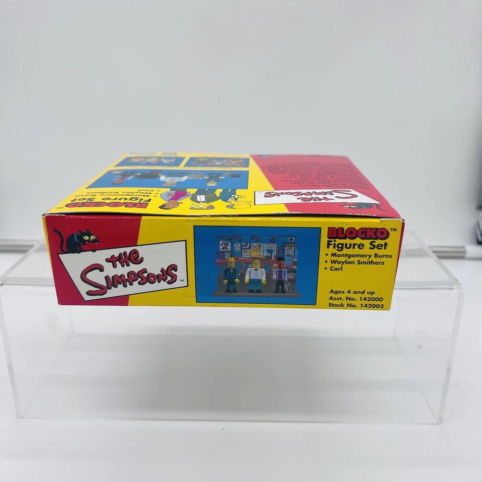Juego de figuras Blocko de Los Simpson Burns, Smithers y Carl Figuras Playmates #142003 Foto 3 de 4
