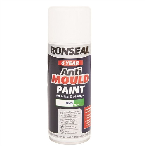 Ronseal 6 Year Anti Mould Paint Walls Ceilings Kitchen Bathroom