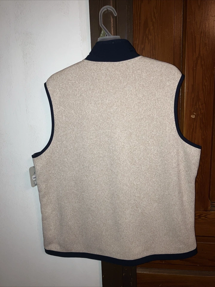 Chaleco Suéter George Fleeve Tostado Azul Marino Para Hombre XL Nuevo con Etiquetas Forrado de Piel Foto 3 de 4