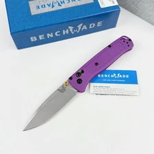 Benchmade Knives Bugout 535 CPM-S30V Steel Purple Grivory Handle Folding Knife