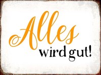 Holzschild 30X40 Cm Alles Wird Gut Retro Deko Geschenk Holz Schild