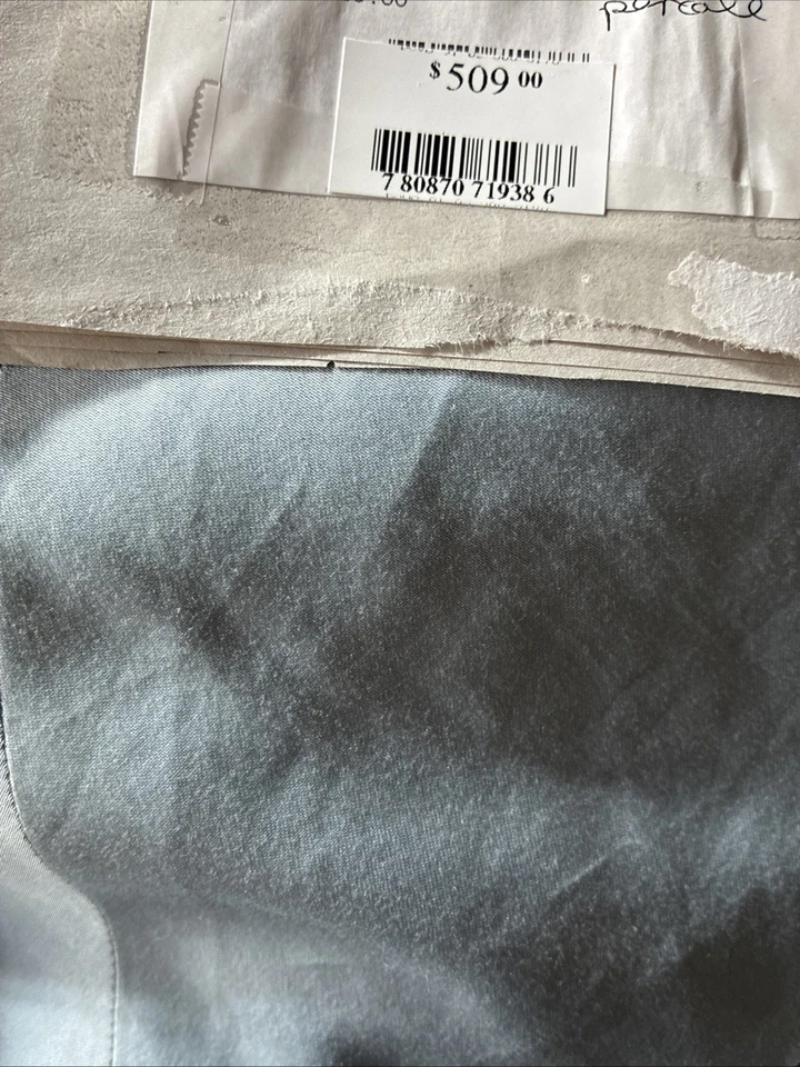 SFERRA CASIDA QUEEN DUVET COVER POOL BLUE COTTON PERCALE HOLIDAYS - Image 4 of 4