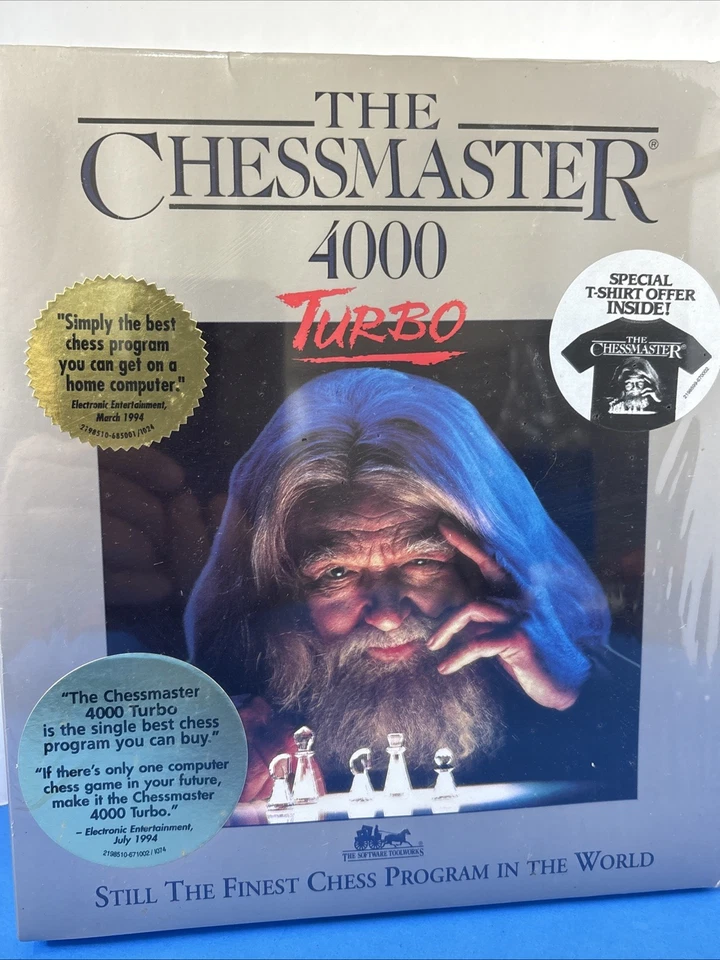 Chessmaster 4000 Turbo PC Game (1993) - FACTORY SEALED BIG BOX PC IBM - Image 2 of 4