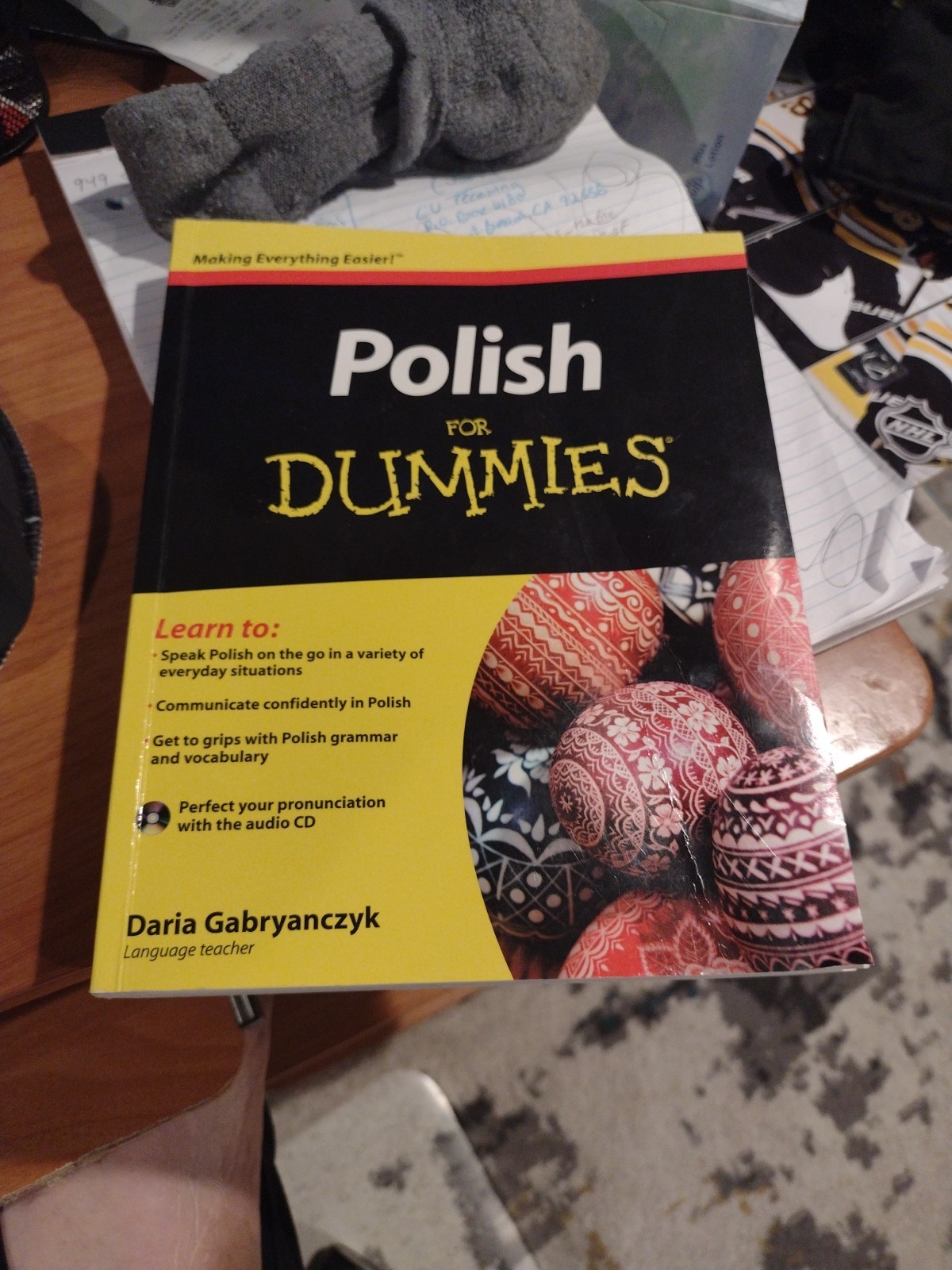 Polish for Dummies by Daria Gabryanczyk with CD ROM, Very Go