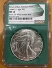 1986(S) American Silver Eagle $1 From US Mint Sealed Box NGC MS 69 Struck at SF