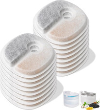 16 Pack Filters for E1 / E1 Pumpless Cat Water Fountain 2 L / 67 oz , Pet W...