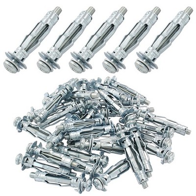 Seimneire 30 Pcs M4 x 32mm Heavy Duty Bolt, Hollow Drive Wall Anchor Screw Zi...