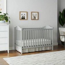 Cunas Para Bebes Convertible Cama Para Infantil Marco Wooden Baby Crib Gray