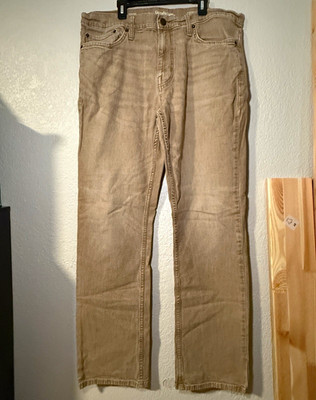 Goodfellow & Co Men s Beige Straight Fit Denim Jeans 38x34