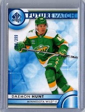 2023-24 SP Authentic Limited Blue Future Watch Rookie Daemon Hunt RC /399
