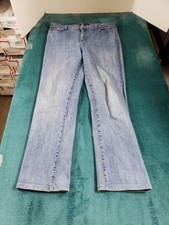 NYDJ Jeans Size 14 Womens Blue Denim Pants Ladies Stretch Mid Rise Straight