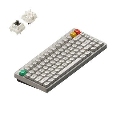 NuPhy Node75 Kabellose Mechanische Tastatur QWERTY High / Lunar White Brown Max