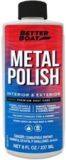 Metal Polish Cleaner and Chrome Marine Grade for Boats Cars Aluminum Stainles...